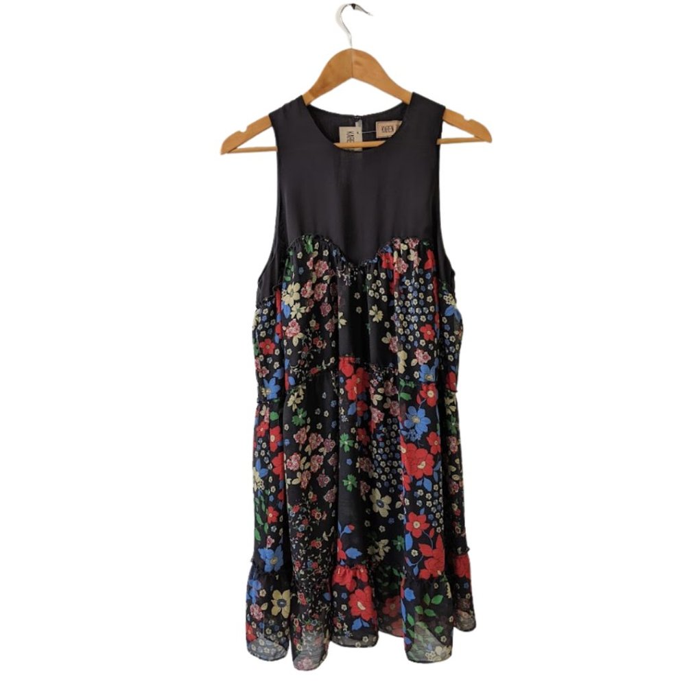 NWT Karen Zambos Harlow Dress Floral Pattern Size M